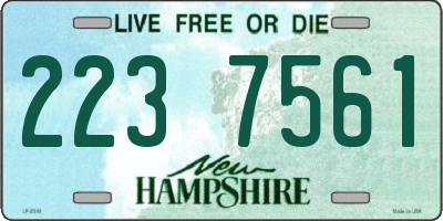 NH license plate 2237561