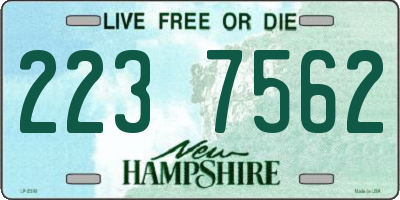 NH license plate 2237562