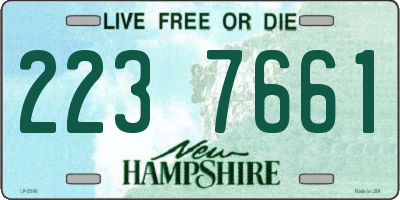 NH license plate 2237661