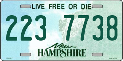NH license plate 2237738