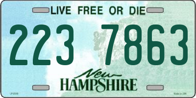 NH license plate 2237863