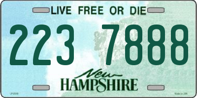 NH license plate 2237888
