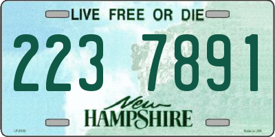 NH license plate 2237891