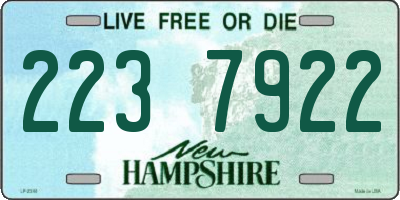 NH license plate 2237922