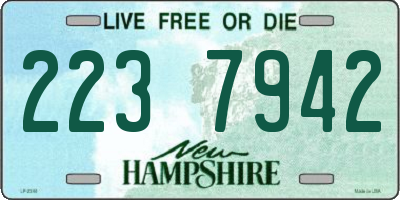 NH license plate 2237942