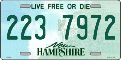 NH license plate 2237972