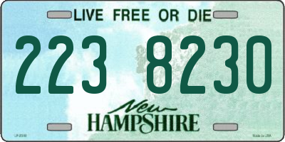 NH license plate 2238230