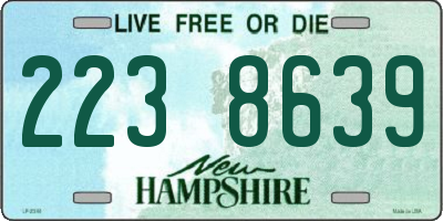 NH license plate 2238639