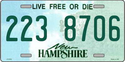 NH license plate 2238706