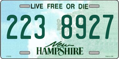 NH license plate 2238927