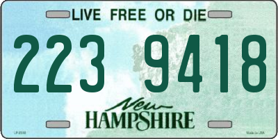 NH license plate 2239418