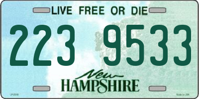 NH license plate 2239533