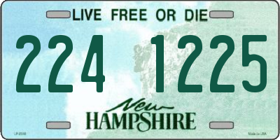 NH license plate 2241225