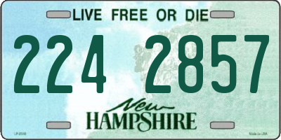 NH license plate 2242857