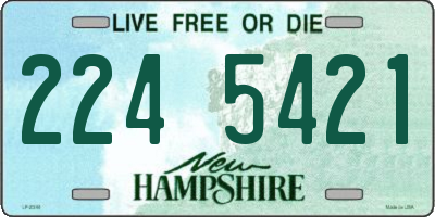 NH license plate 2245421