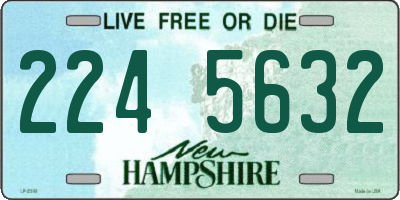 NH license plate 2245632
