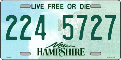 NH license plate 2245727