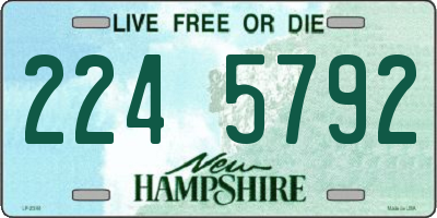 NH license plate 2245792