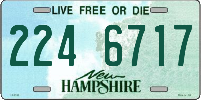 NH license plate 2246717