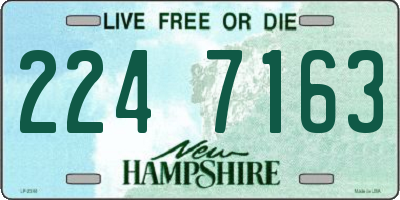 NH license plate 2247163