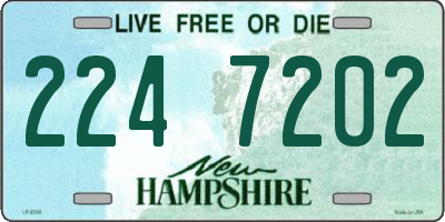 NH license plate 2247202