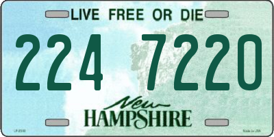 NH license plate 2247220