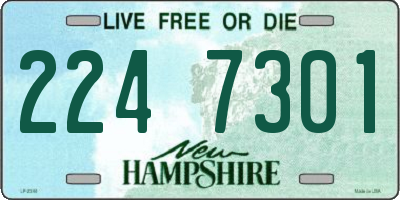 NH license plate 2247301