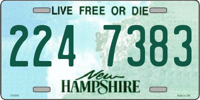 NH license plate 2247383