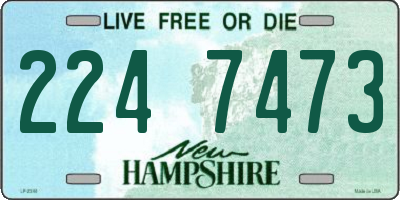 NH license plate 2247473
