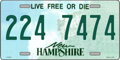 NH license plate 2247474