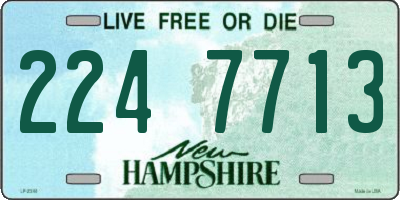 NH license plate 2247713