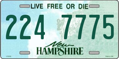 NH license plate 2247775