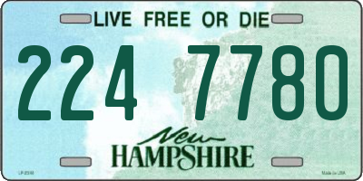 NH license plate 2247780