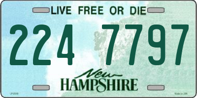 NH license plate 2247797