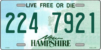 NH license plate 2247921