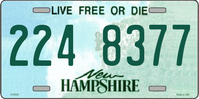 NH license plate 2248377