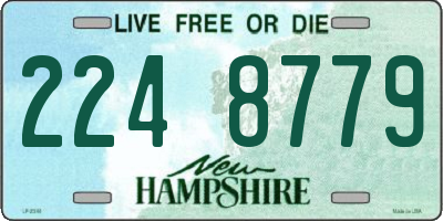 NH license plate 2248779