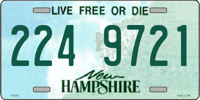NH license plate 2249721