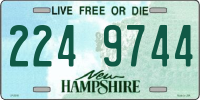 NH license plate 2249744