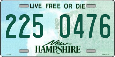 NH license plate 2250476