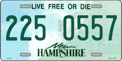NH license plate 2250557