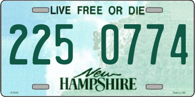 NH license plate 2250774