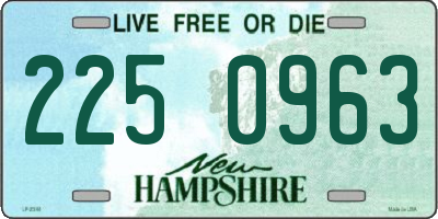 NH license plate 2250963