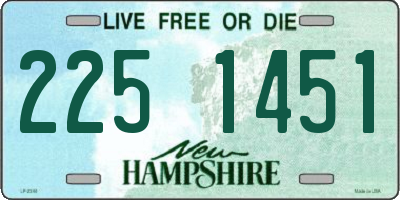 NH license plate 2251451