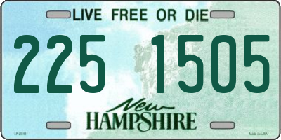 NH license plate 2251505