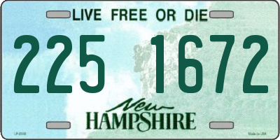 NH license plate 2251672