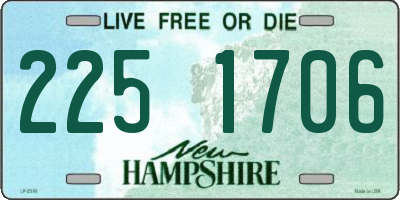 NH license plate 2251706