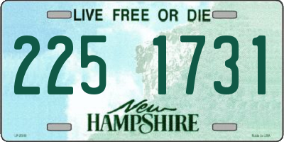 NH license plate 2251731