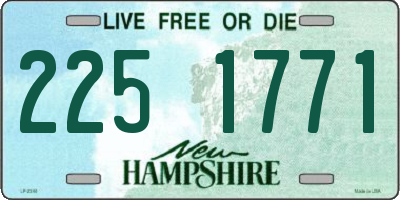 NH license plate 2251771