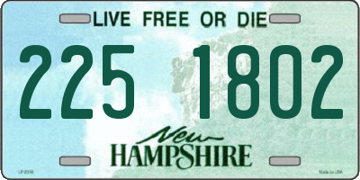 NH license plate 2251802